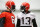 Cleveland Browns quarterback Baker Mayfield (left) and wide receiver Odell Beckham Jr. (right)