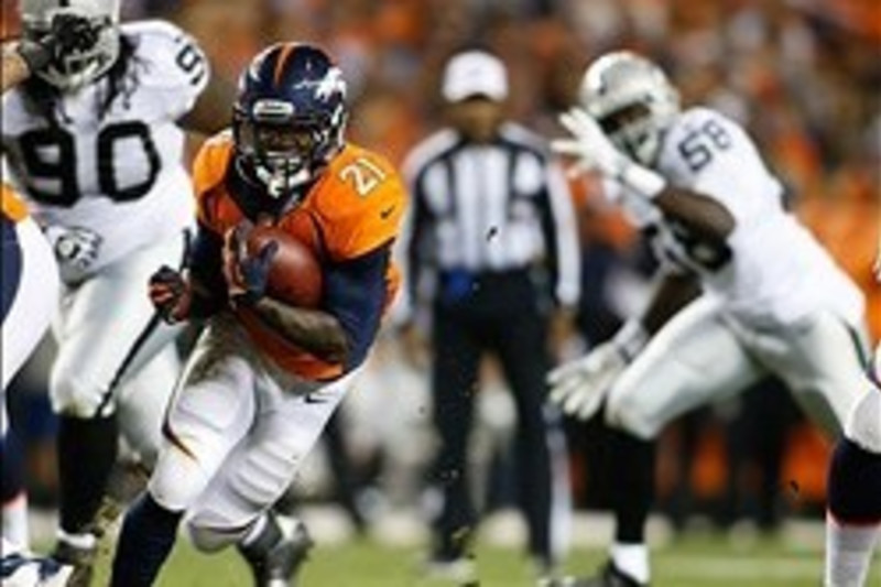 Denver Broncos running back Ronnie Hillman (23) carries the ball