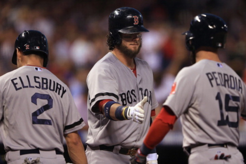 Anaheim, CA.Boston Red Sox catcher Jarrod Saltalamacchia #39 at