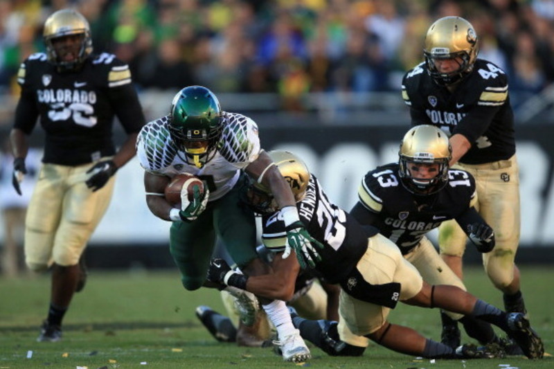 Oregon Football - De'Anthony Thomas 4-yd TD run Oregon 7, Nicholls