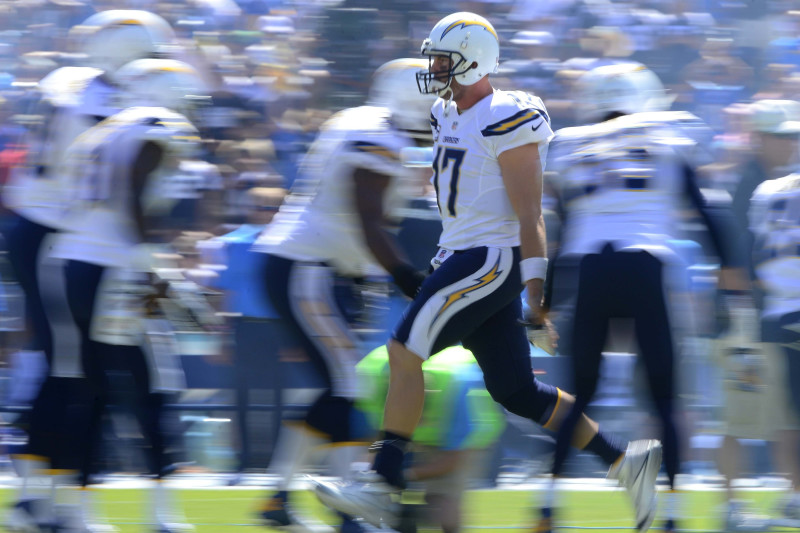 Philip Rivers San Diego Chargers Game-Used Blue #17 Jersey from 2004 Season