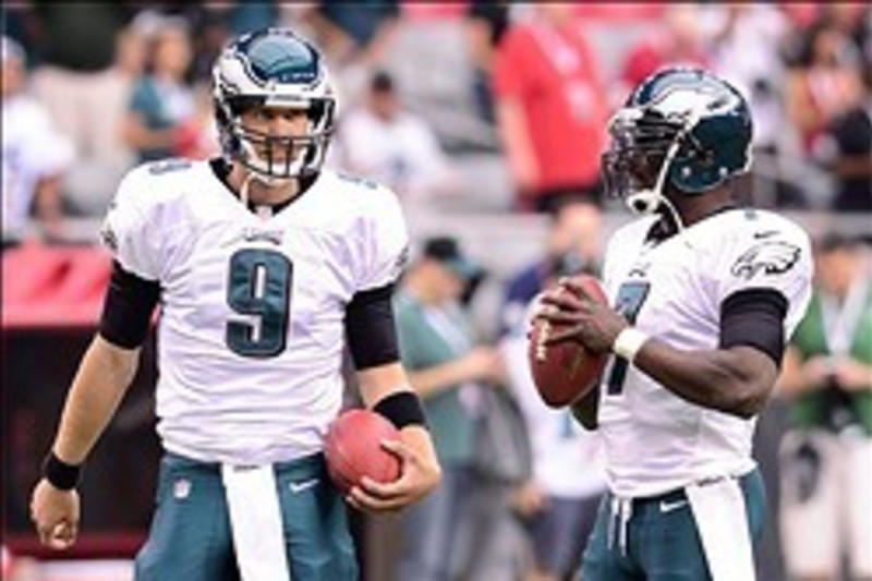 Eagles quarterback Mike McMahon . The New York Giants defeated the