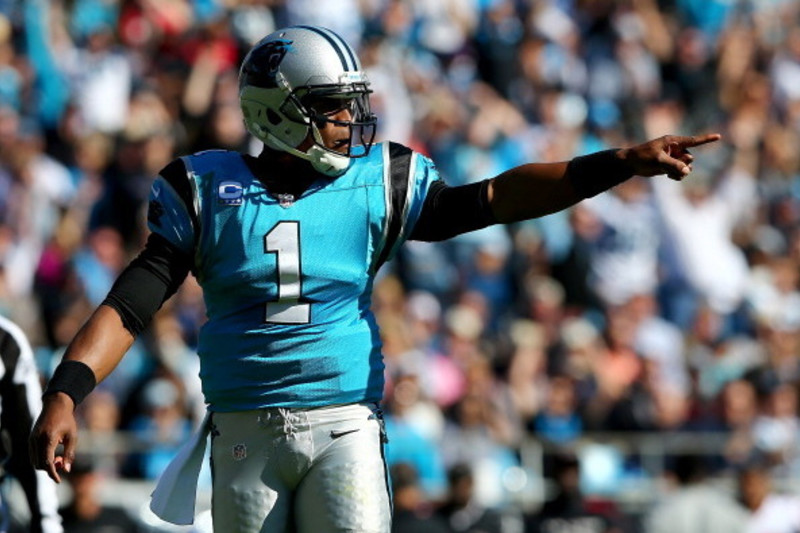 San Francisco, California, USA. 10th Nov, 2013. Carolina Panthers  quarterback Cam Newton (1) rolls out of pocket on Sunday, November 10, 2013  in San Francisco, California. The Panthers defeated the 49ers 10-9.