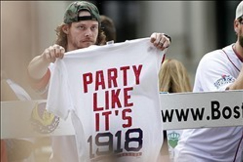 Red Sox fans party like it's 1918