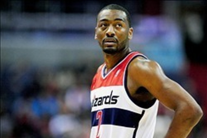 2013-14 John Wall Game Worn Washington Wizards Jersey.