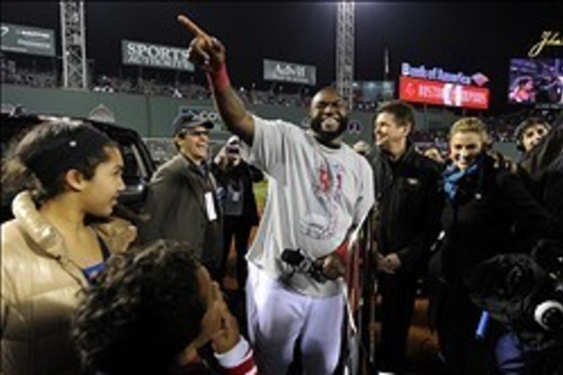 Boston Red Sox Players David Ortiz and Shane Victorino Shave Off