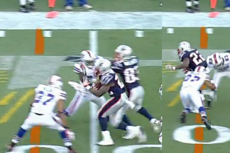 NFL Network: Stevan Ridley Fumbles After Big Hit