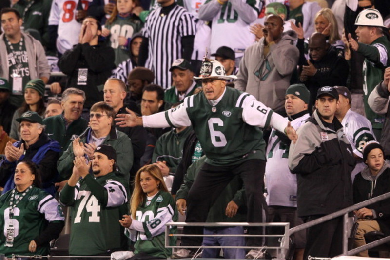 Fireman Ed @ the JETS Rally - NYC, Fireman Ed (aka Ed Anzal…