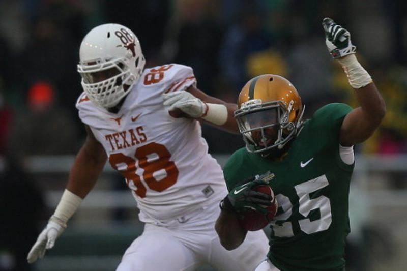 Texas CB Chykie Brown prepares for the snap as the #2 Texas Longhorns  battle the Baylor Bears in a Big 12 showdown! (Credit Image: © Steven  Leija/Southcreek Global/ZUMApress.com Stock Photo - Alamy