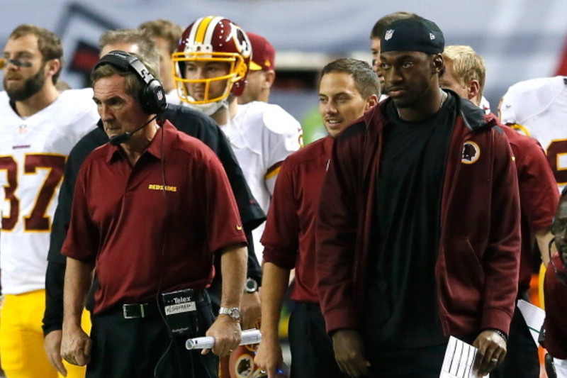 Redskins quarterback RG3 left off list of core players