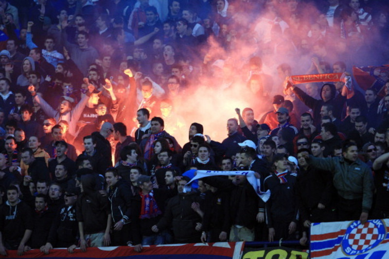 Ferro of Hajduk Split during the HT First League match between HNK Hajduk  Split and GNK Dinamo Zagreb at the Poljud Stadium on March 12, 2022 in Split,  Croatia. Photo: Miroslav Lelas/PIXSELL