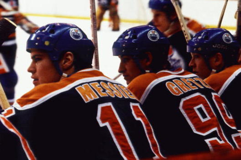 Wayne Gretzky Mark Messier  Nhl players, Rangers hockey, Hockey