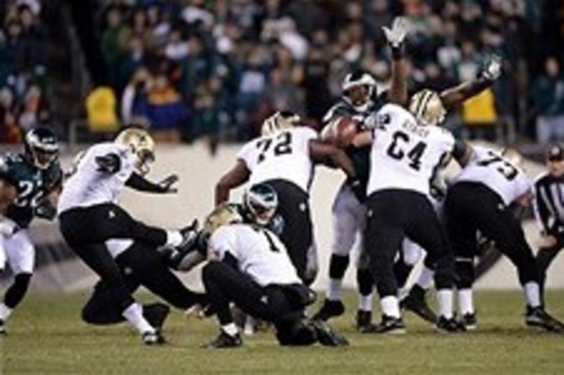 Saints vs. Eagles, 2014 NFL Playoffs: Late New Orleans field goal