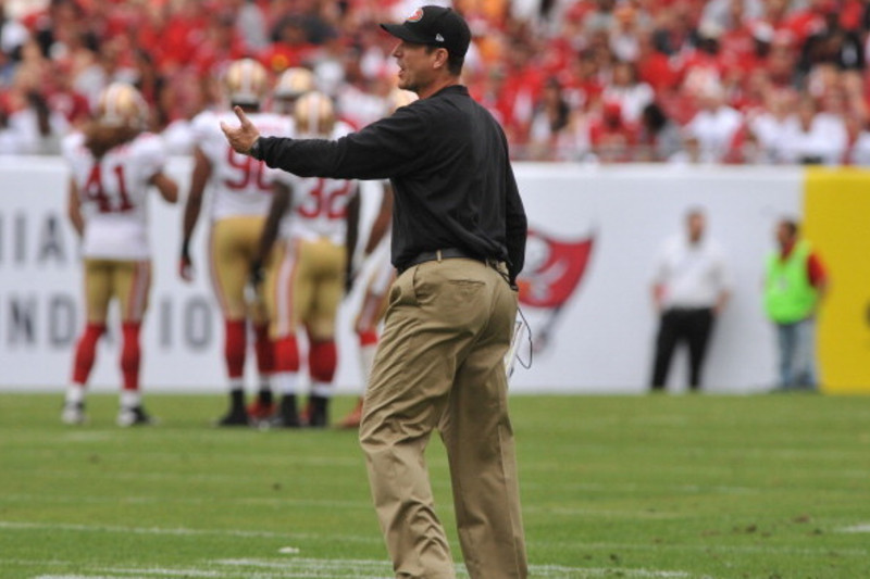 Jim Harbaugh Wife Says He Wears $8 Walmart Pants