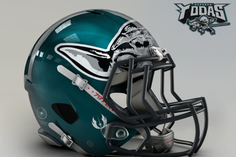 PHOTOS: Football helmets given the 'Star Wars' treatment