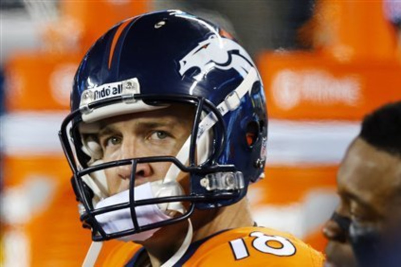 Peyton Manning sets Super Bowl record for completions in Broncos blowout  loss 