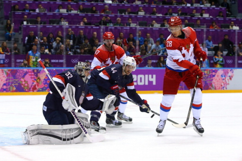 Joe Pavelski represents Team USA during the 2014 Olympics in Sochi