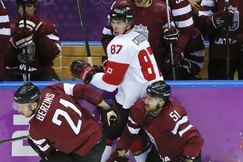 Team Canada 2014 Olympic No.87 Sidney Crosby Red Hockey Jersey