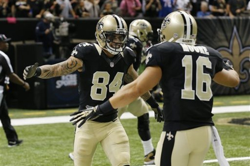 Lance Moore Of The New Orleans Saints In Post Game Interview With CBS  Sports At The Louisiana Superdome Nov 24, 2008 Stock Photo, Picture and  Royalty Free Image. Image 24484024.