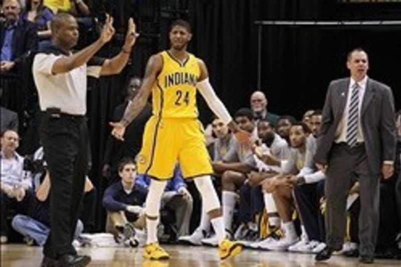 Paul George 'very happy' Larry Bird's back with Pacers