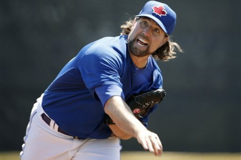 R.A. Dickey - WestJet commercial bloopers 
