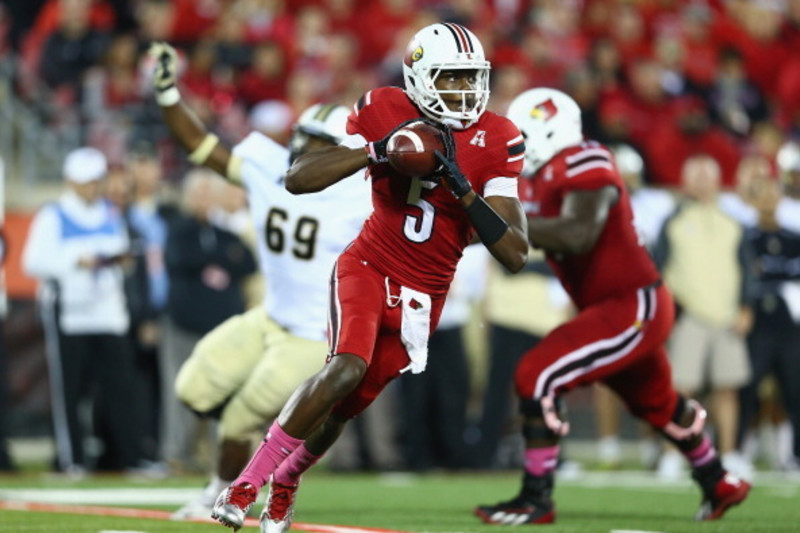 Teddy Bridgewater Louisville Cardinals #5 Football Jersey - White