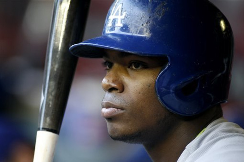 Dodgers' Yasiel Puig mum on chronicled journey to U.S.