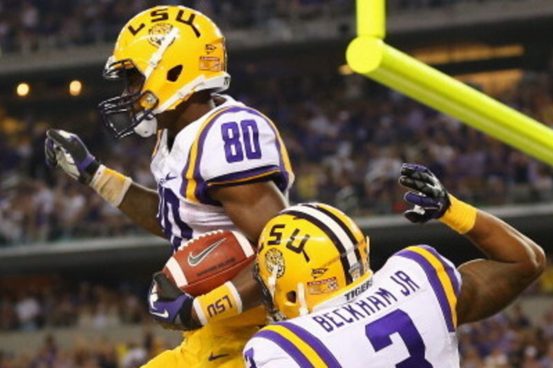 Odell Beckham Jr. celebrates UNC National Championship