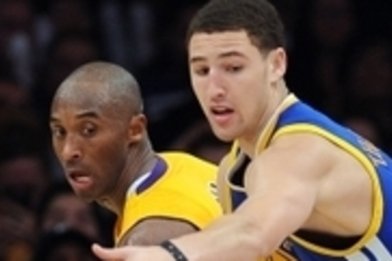 Lakers Video: Kobe Bryant Gives Klay Thompson His Game-Worn Jersey