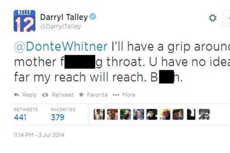 Donte Whitner insults Bills fans, challenges Darryl Talley to box 