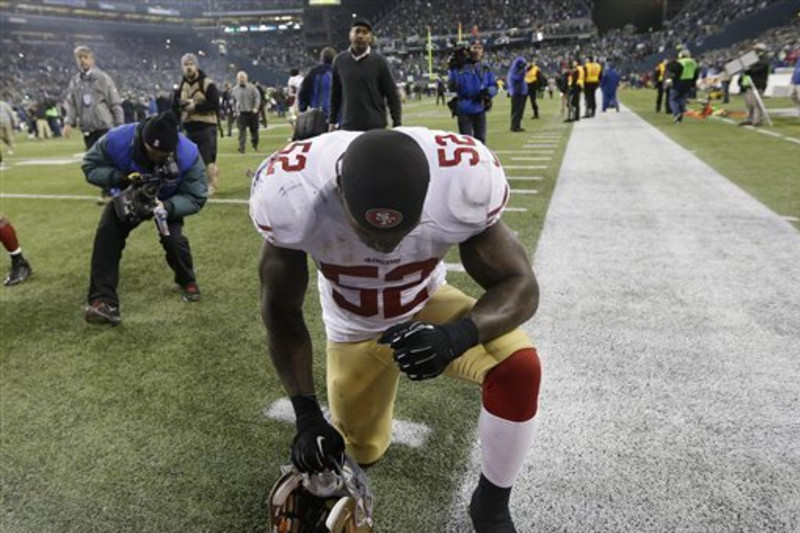 49ers' Willis in wrist cast, misses practice