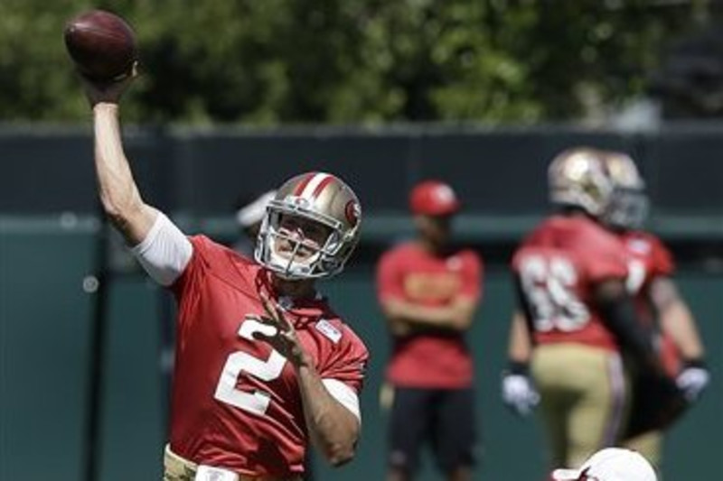 49ers training camp report, Day 7: Gabbert almost perfect