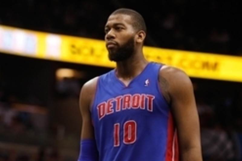 Detroit Pistons Greg Monroe #10 Game Used Red Warm Up Pants
