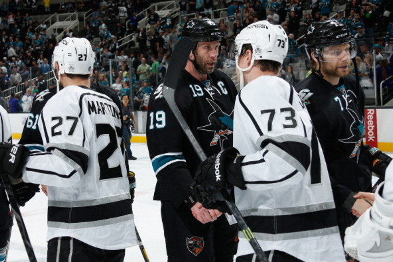 Joe Thornton has been spotted around the Sharks this fall. What's