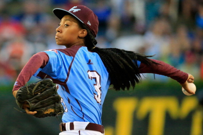 The Players' Tribune on X: Seven years ago today, Mo'ne Davis became the  first girl to pitch a winning game in the Little League World Series.   / X