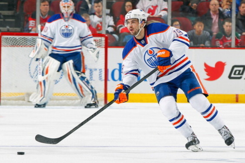 2013-14 Luke Gazdic Edmonton Oilers Game Worn Jersey – Rookie