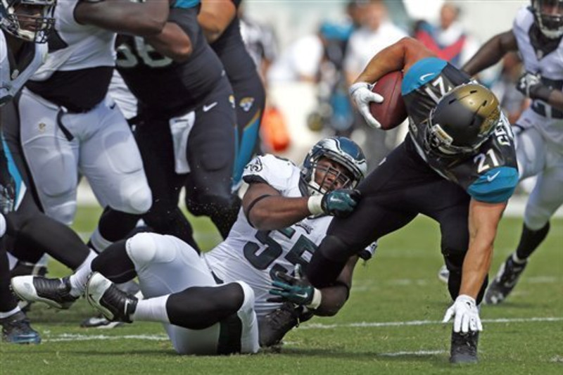 Allen Hurns, Jaguars have surprising 17-0 lead over Eagles at half