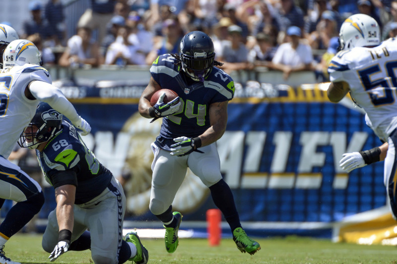 San Diego Chargers running back Andre Williams trains during an