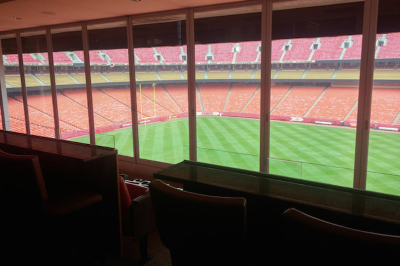 Chiefs WAGs get rowdy in stadium suite during Steelers beatdown