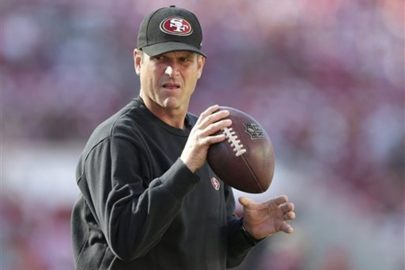 Jim Harbaugh blasts Deion Sanders' report alleging he has lost 49ers'  locker room