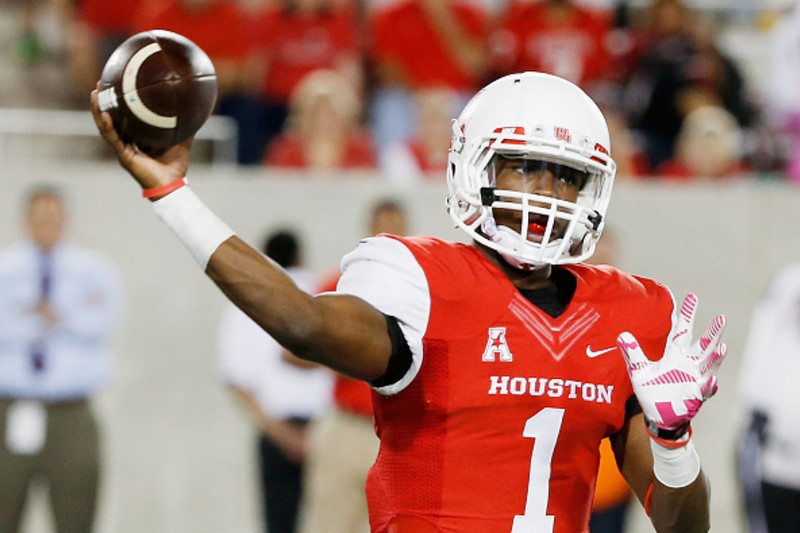 Houston Cougars #1 GREG WARD JR Signed Autographed Football 8x10 Photo COA!  G