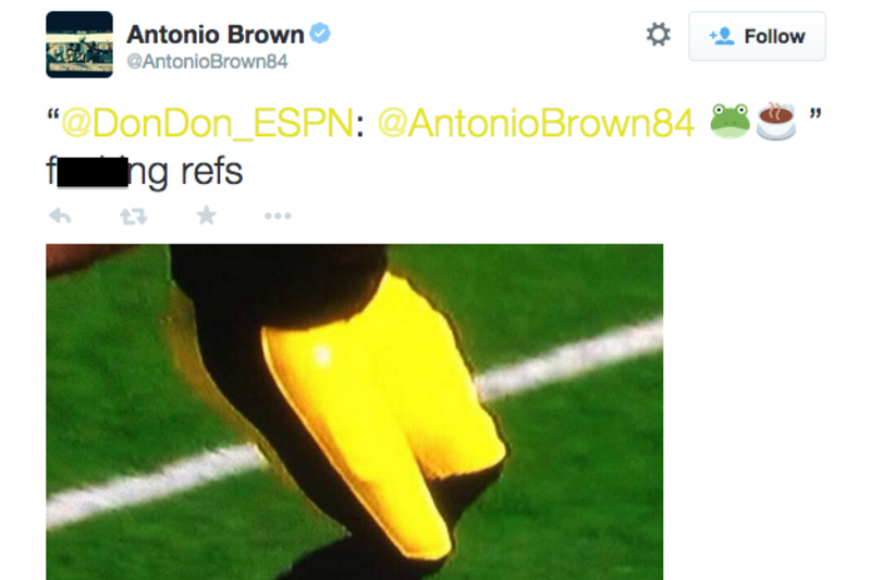 Antonio Brown exits stage right, Twitter reacts