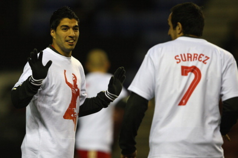 Luis Suarez has now played exactly 110 league games for Barcelona,  Liverpool and Ajax but where has he performed best?