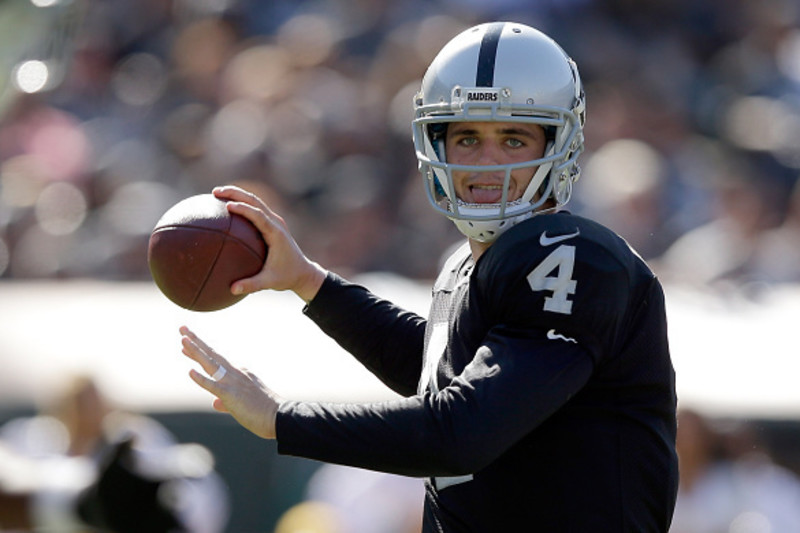 Dennis Allen: Raiders QB Derek Carr will start over Matt Schaub in opener 