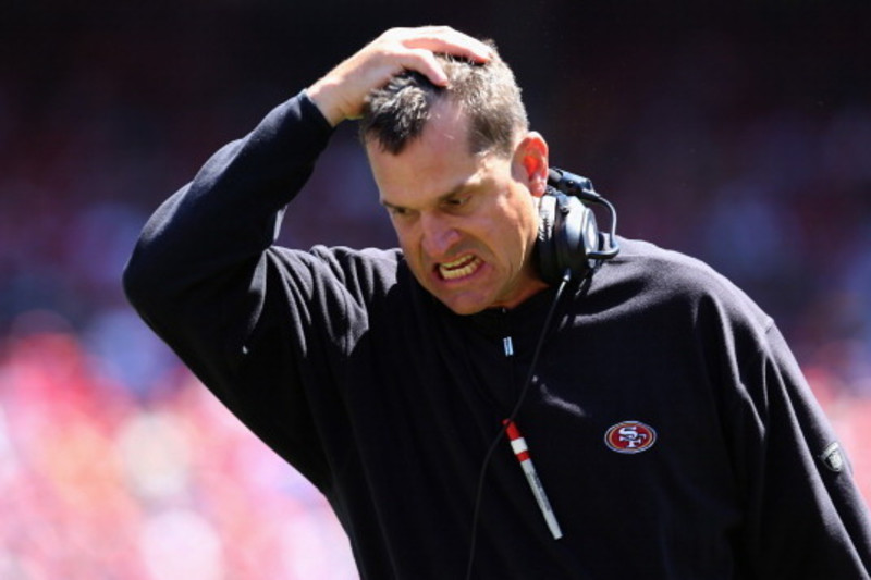 Jim Harbaugh blasts Deion Sanders' report alleging he has lost 49ers'  locker room