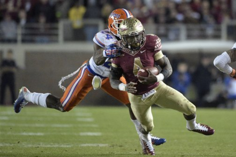 Dalvin Cook Florida State Seminoles Unsigned Runs for a Touchdown Photograph