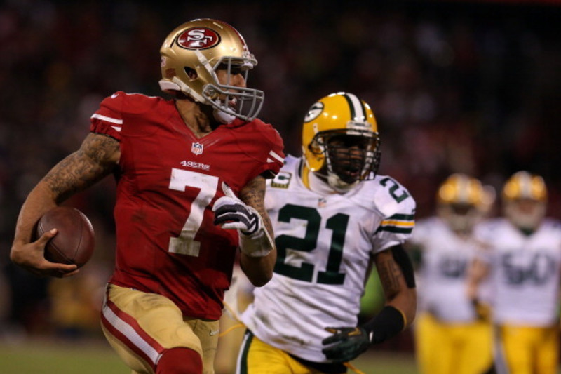 49ers, Kaepernick Stats Using Pistol Offense