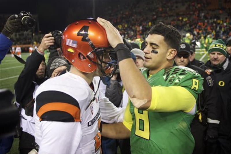 Oregon QB Marcus Mariota wins Heisman Trophy