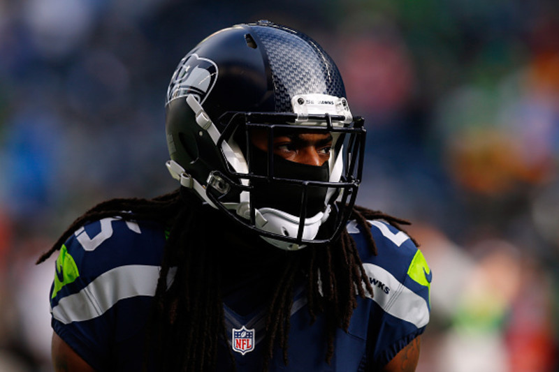 Seattle Seahawks Richard Sherman 2014 Super Bowl XLIX NFL Football