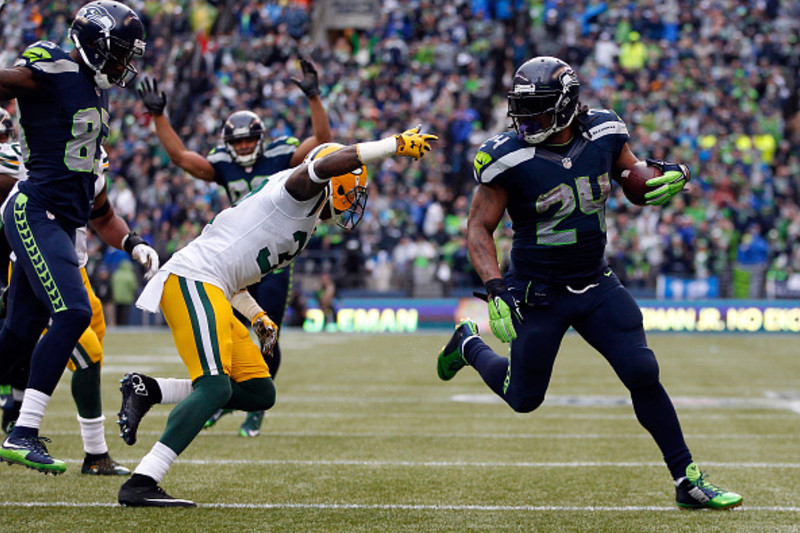 Marshawn Lynch, before and after Russell Wilson - Field Gulls